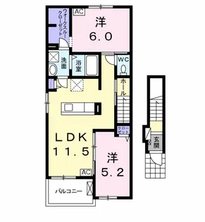 あうん 2【2階】の間取り