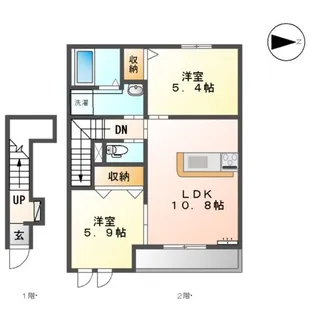 リアン【202号室】の間取り