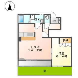 スウィートミント【1階】の間取り