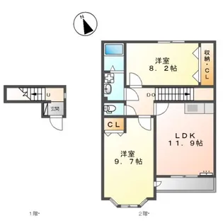 マリアージュ Ⅱ【2階】の間取り