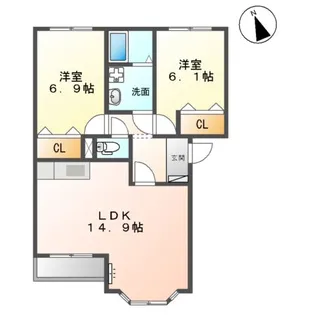 マリアージュ Ⅱ【2階】の間取り