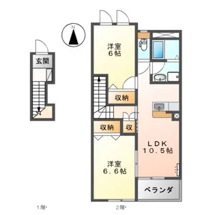 ベルハイム【2階】の間取り