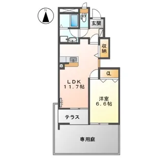 ベルハイム【1階】の間取り