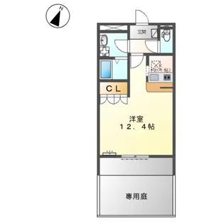 TRESOR(トレゾア)【105号室】の間取り
