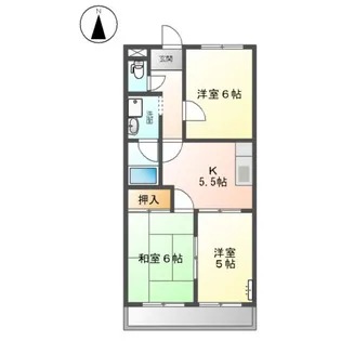 シティリバー【00301号室】の間取り