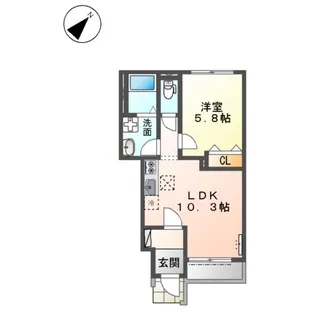 バーラム【1階】の間取り