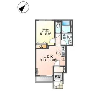 バーラム【1階】の間取り