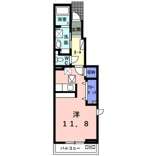 レーヴ・ルル【1階】の間取り