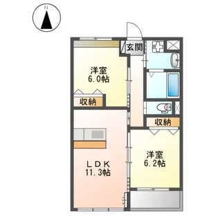 CREA21【205号室】の間取り