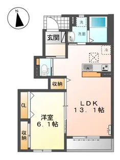 リベル【101号室】の間取り