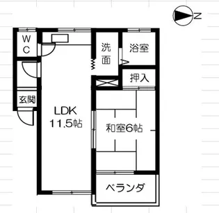 メゾン正木【2階】の間取り