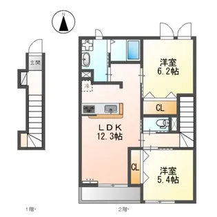 コンフォルト【2階】の間取り