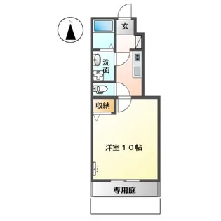 グランディール樫の木【1階】の間取り