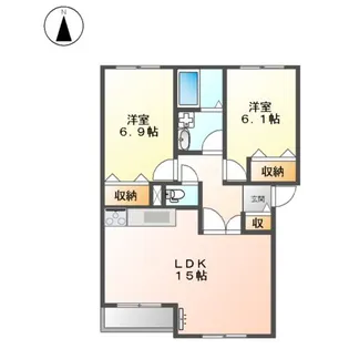 ティピカルハウス【2階】の間取り