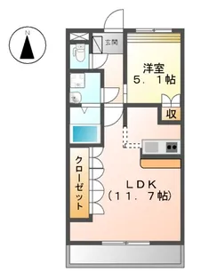 サザンクロス【2階】の間取り