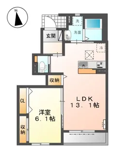 サンライズ A【1階】の間取り