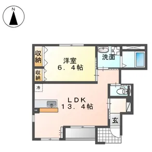 サンパーク・チハル【1階】の間取り