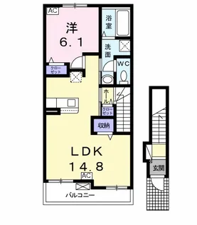 CHEERFUL(チアフル)【2階】の間取り