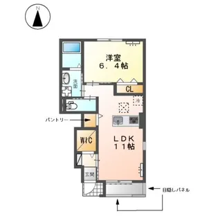 WEST GARDEN A【1階】の間取り