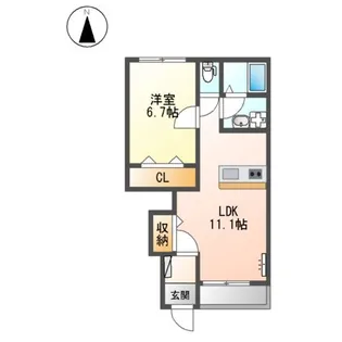 しゅらハウス【1階】の間取り