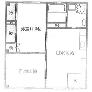 Rハウス仏生寺【1階】の間取り