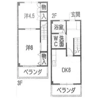 Rハウス仏生寺【2階】の間取り