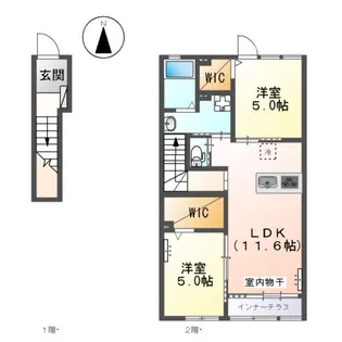 CLARITY (クラリティ)【203号室】の間取り