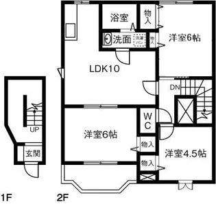フレッサA【2階】の間取り