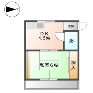 コーポナラ【00203号室】の間取り