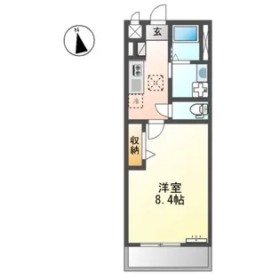 ELEGANZ(エレガンズ)【102号室】の間取り