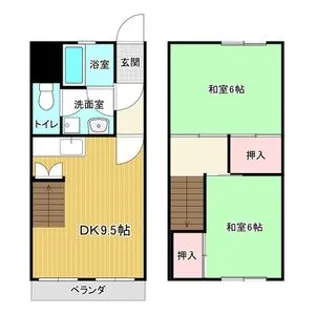 GRACE鏡島【302号室】の間取り