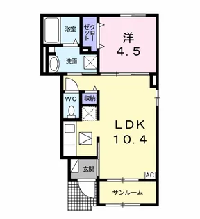 フランシータ【1階】の間取り