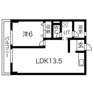 ソワンポルテ【2階】の間取り