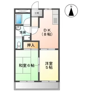 グリーンヒルズⅡ【00101号室】の間取り