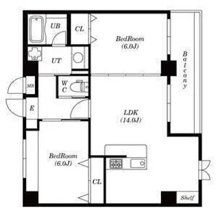 ラ・パルテンツァ【203号室】の間取り