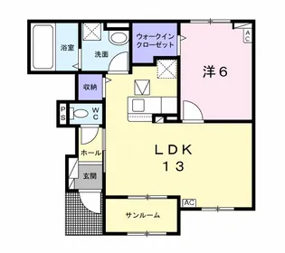 マーサK E【1階】の間取り