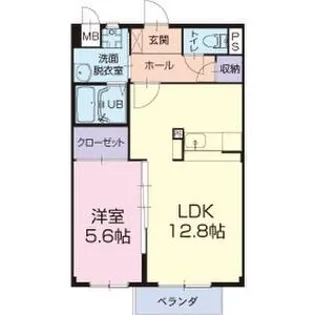 パークハイム信長【1階】の間取り