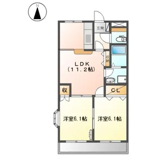 ファミーユ【2階】の間取り