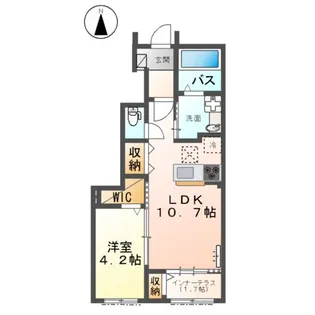 ディアマンテ【103号室】の間取り