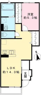 ユアメゾン本荘【103号室号室】の間取り
