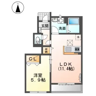 アーバンマツバラ【1階】の間取り