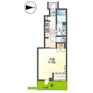メゾン ド アッシュ【1階】の間取り