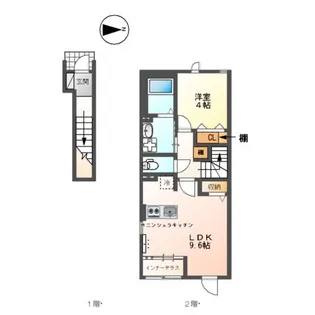 メゾン ド アッシュ【205号室】の間取り