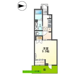 メゾン ド アッシュ【1階】の間取り