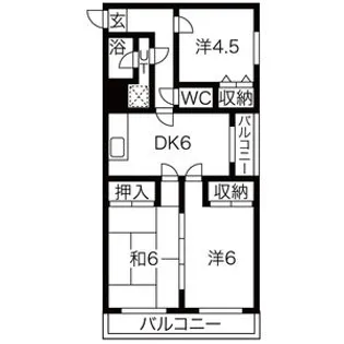 カーサ水海道【503号室】の間取り