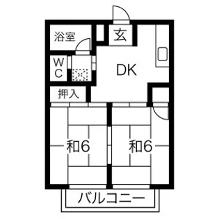 二宮ハイツA棟【105号室】の間取り