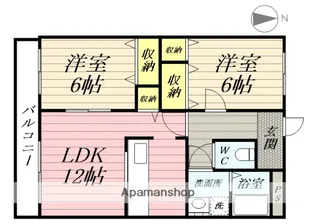 グランシャリオ【2階】の間取り