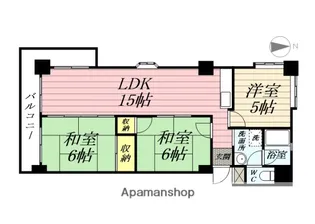 ハイタウンみずほⅡ【511号室】の間取り