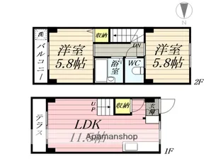 リッツコート【1階】の間取り