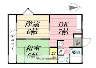 第5磯部コーポ【305号室】の間取り